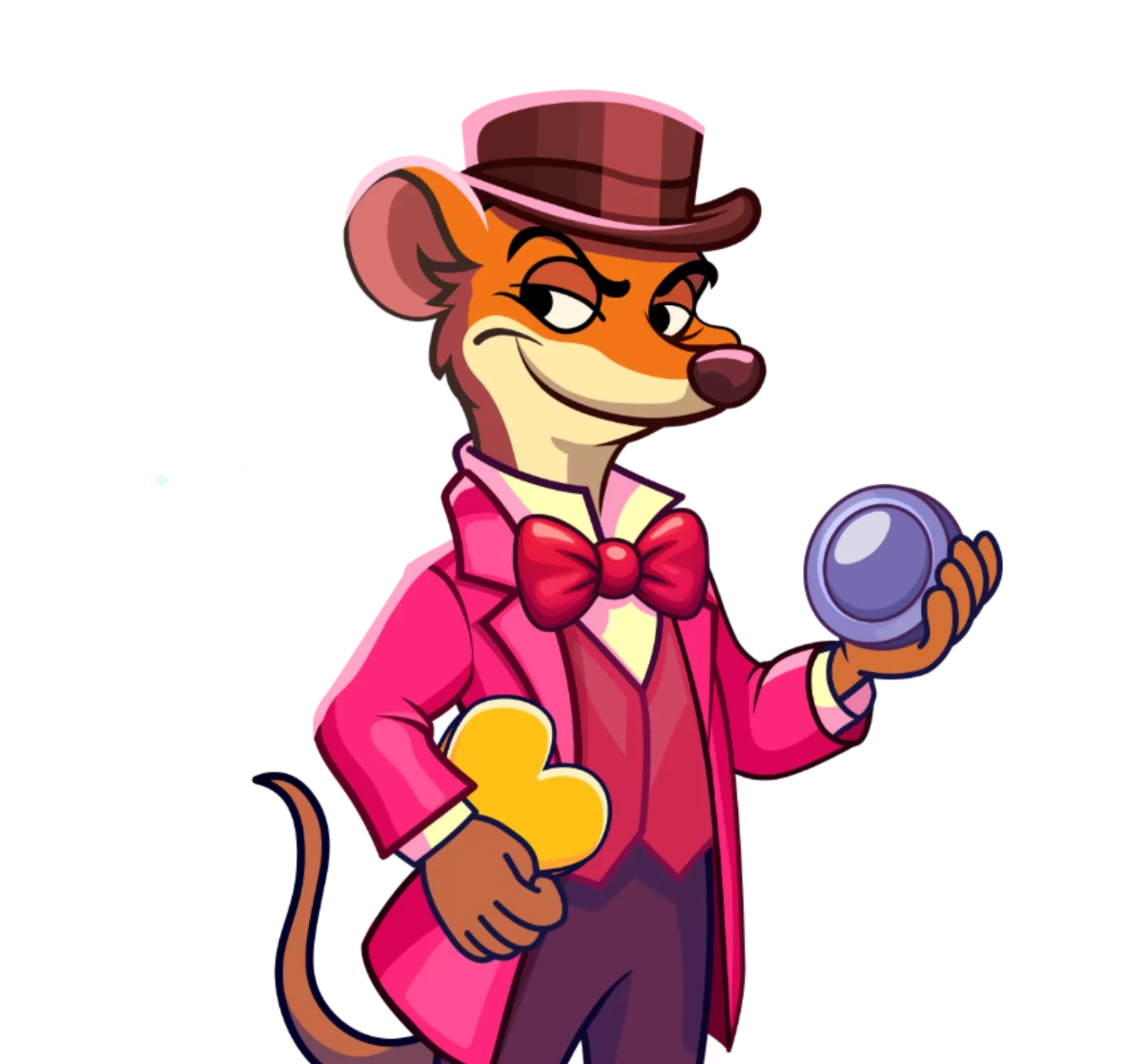 Lucky Ferret Valentine desktop action banner character